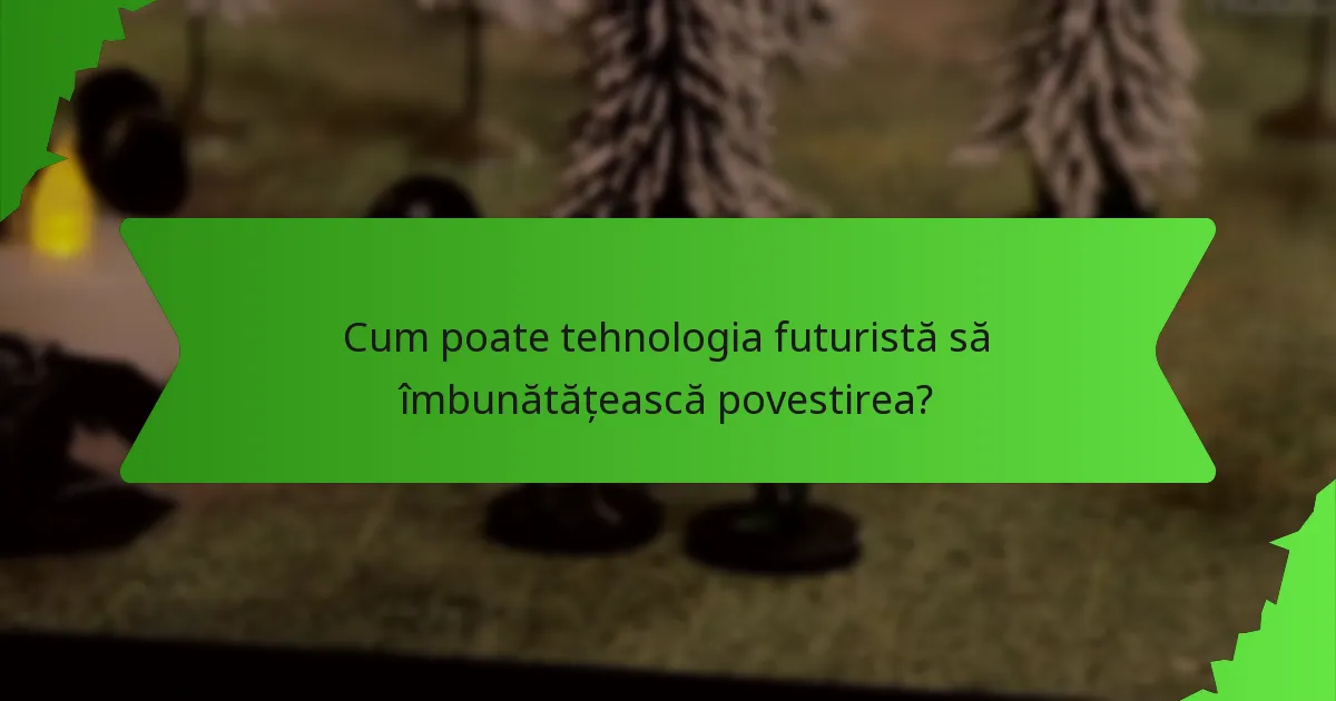Cum poate tehnologia futuristă să îmbunătățească povestirea?