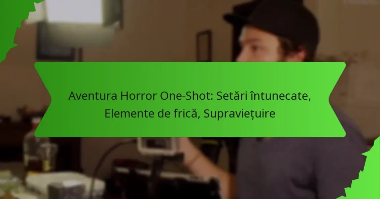 Aventura Horror One-Shot: Setări întunecate, Elemente de frică, Supraviețuire