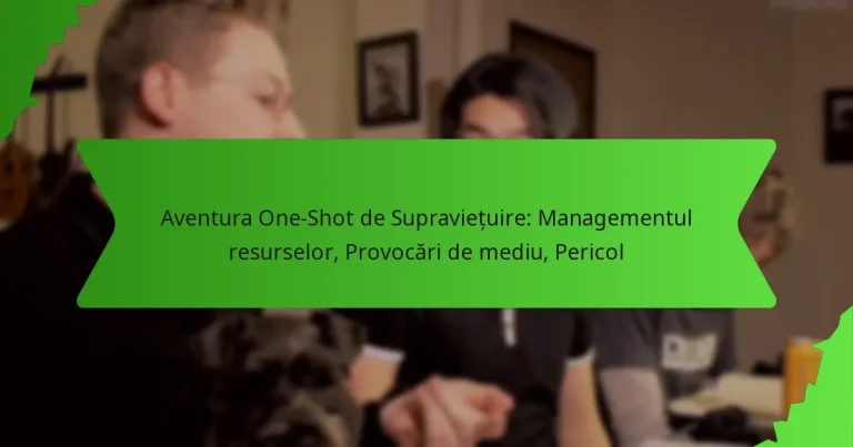 Aventura One-Shot de Supraviețuire: Managementul resurselor, Provocări de mediu, Pericol