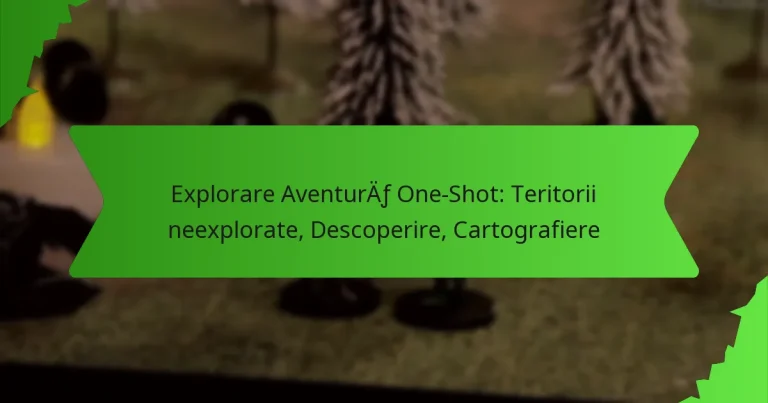 Explorare Aventură One-Shot: Teritorii neexplorate, Descoperire, Cartografiere