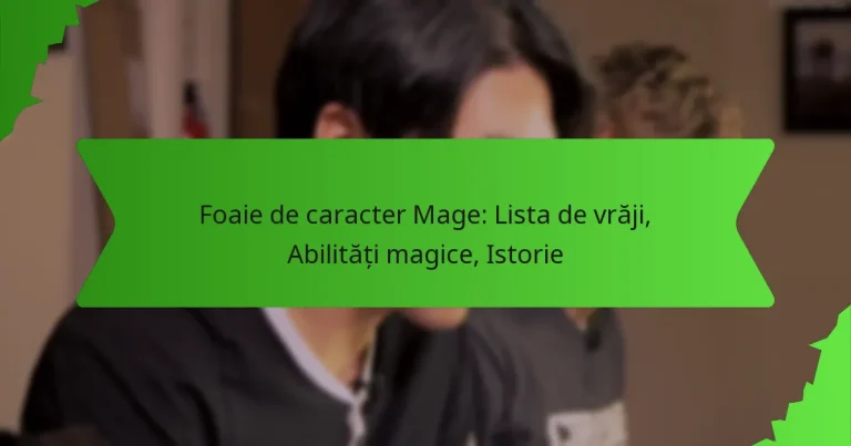 Foaie de caracter Mage: Lista de vrăji, Abilități magice, Istorie