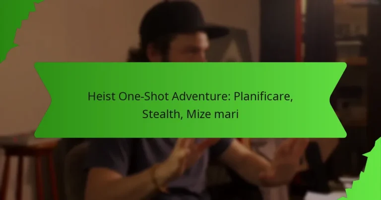 Heist One-Shot Adventure: Planificare, Stealth, Mize mari